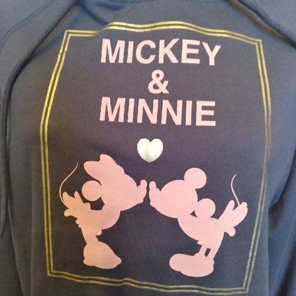 NWOT MICKEY & MINNIE HOODIE PULLOVER WOMENS LARGE NWOT - Picture 5 of 7